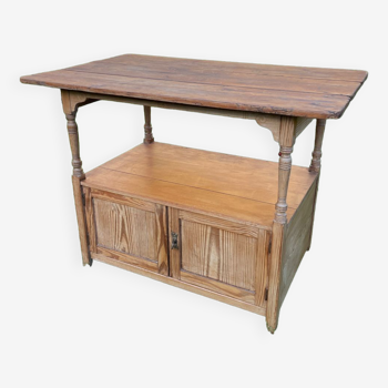 Table desserte de magasin vintage 1900