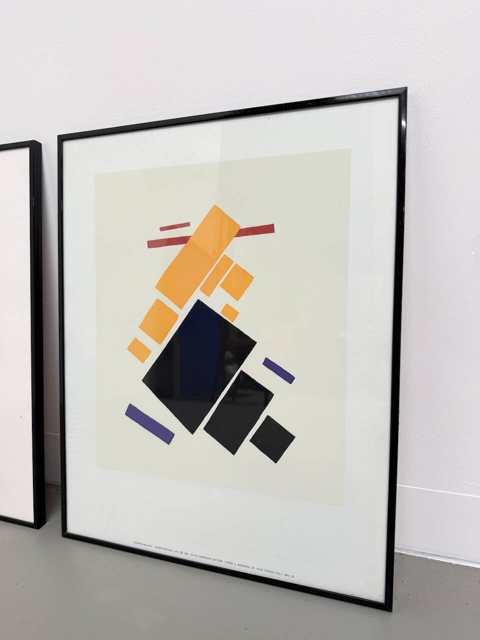 Set of 3 frames with Casimir Malevic lithographs