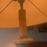 large Venetian style spruce wood lamp