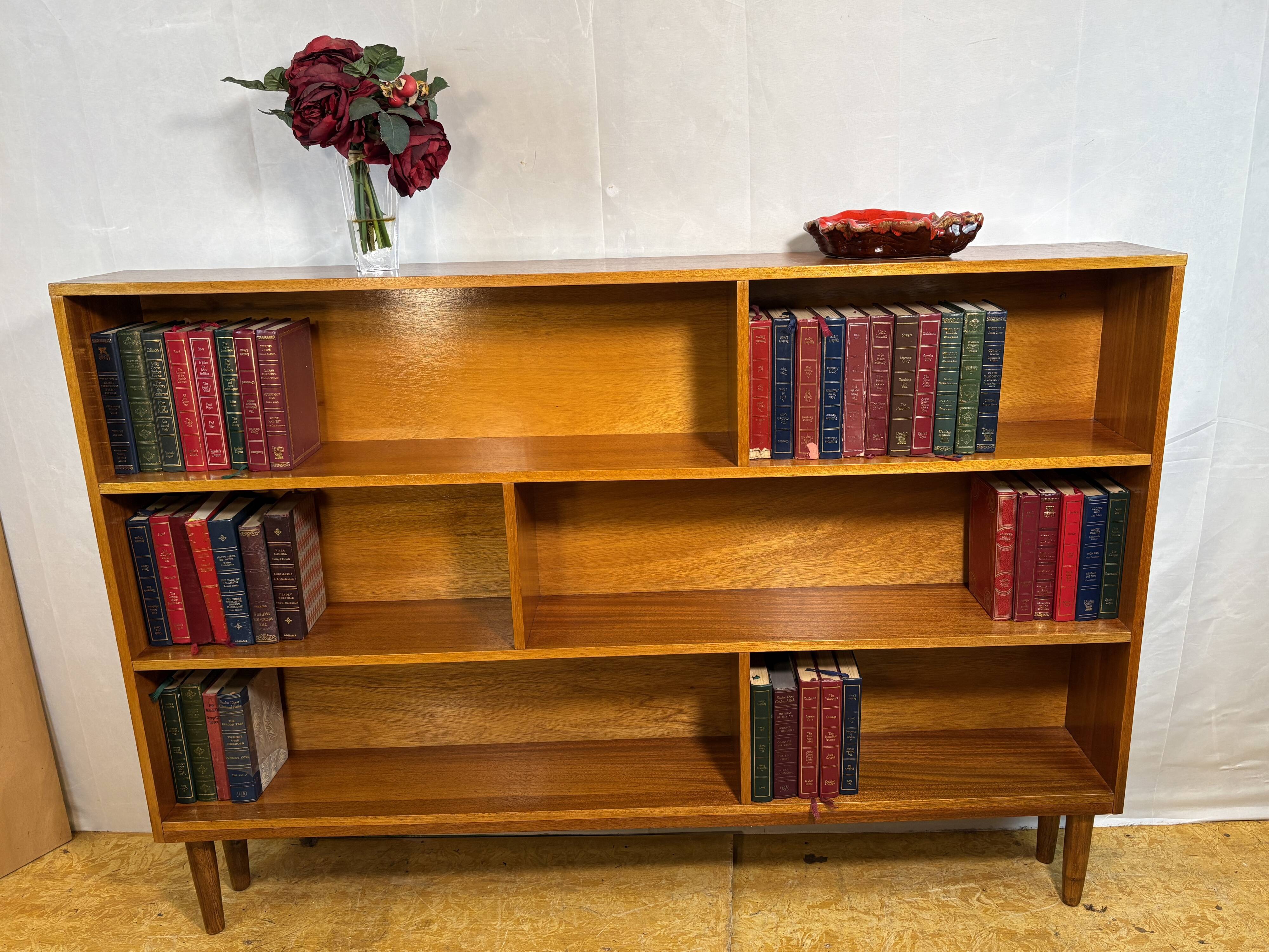 Mid Century Retro Teak Bookcase Circa 1960 Danish Design Scandinavian Influ