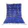 Tapis berbère Beni Ouarain bleu Majorelle 250x150 cm – laine naturelle
