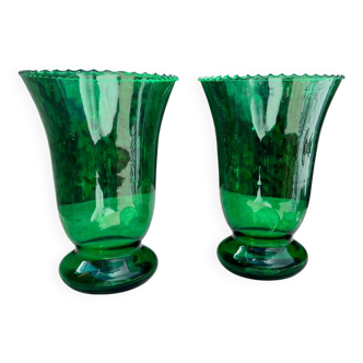 Pair of modernist art deco vases