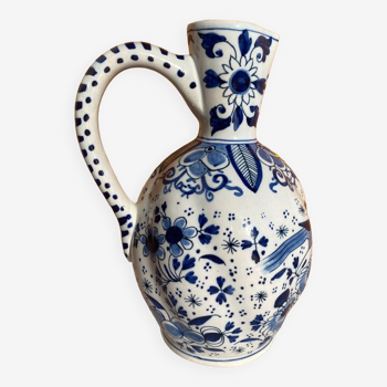 Boch Frères pitcher in Delft earthenware