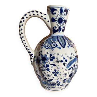 Boch Frères pitcher in Delft earthenware