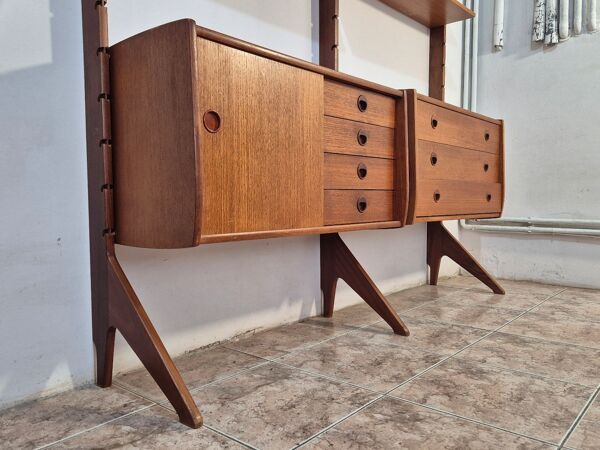 Meuble de rangement scandinave sur pieds par Ergo, 1960
