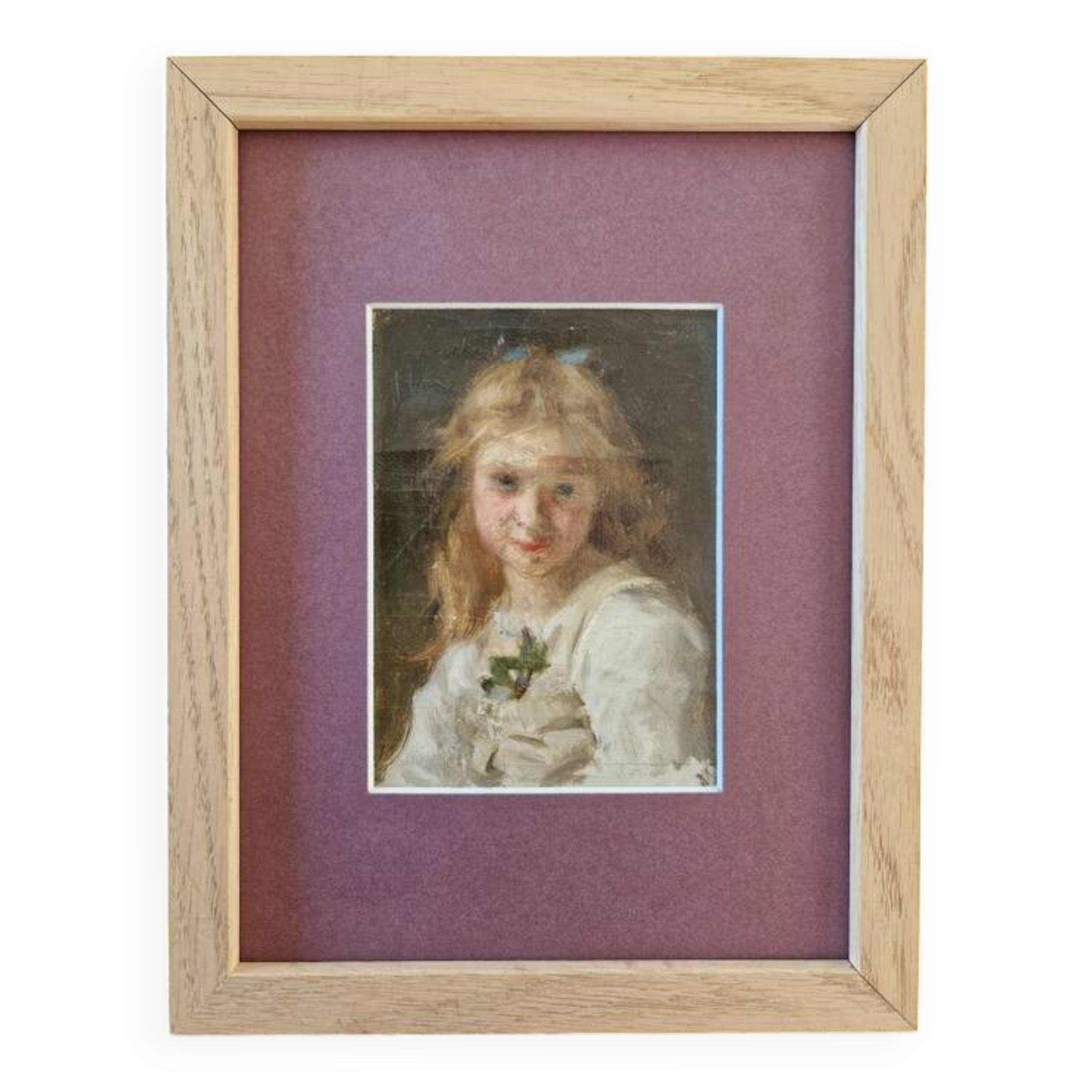 Jules Cyrille Cavé (1859-1946) - Oil on canvas - Portrait of a young girl