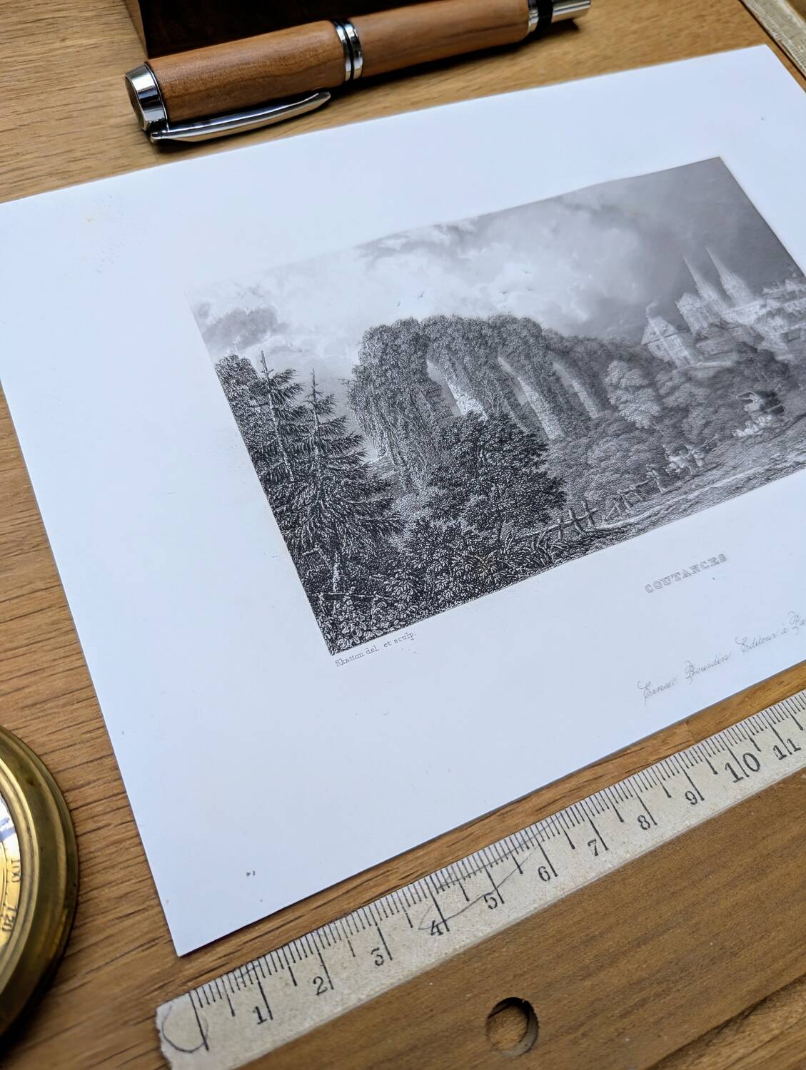 Printed in 1844, Coutances, Normandy.