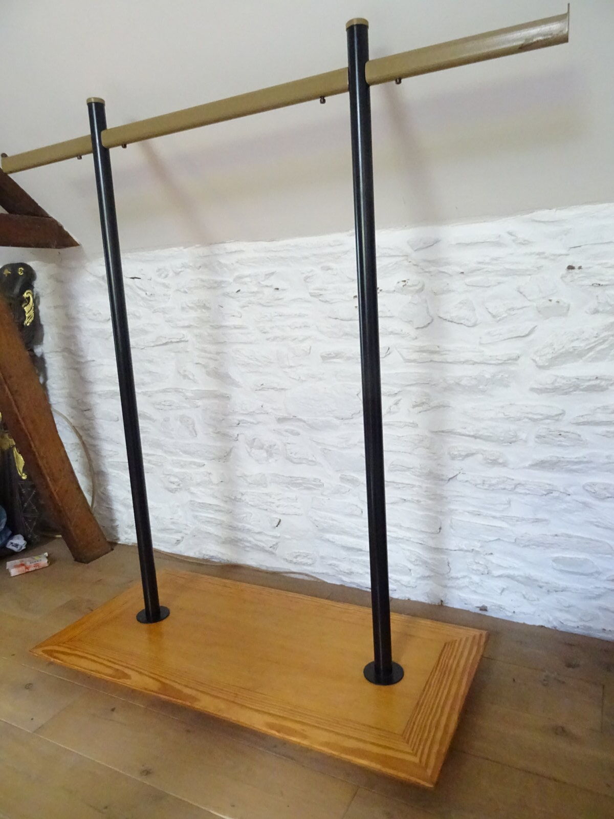 Wearing Scandinavian metal and wood wardrobe