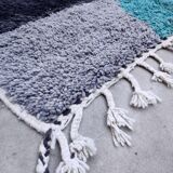 Moroccan Berber rug Boujaad ecru with colorful patterns 412x291cm