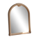 Powder pink arch wall mirror - Art Deco style - Moulded frame