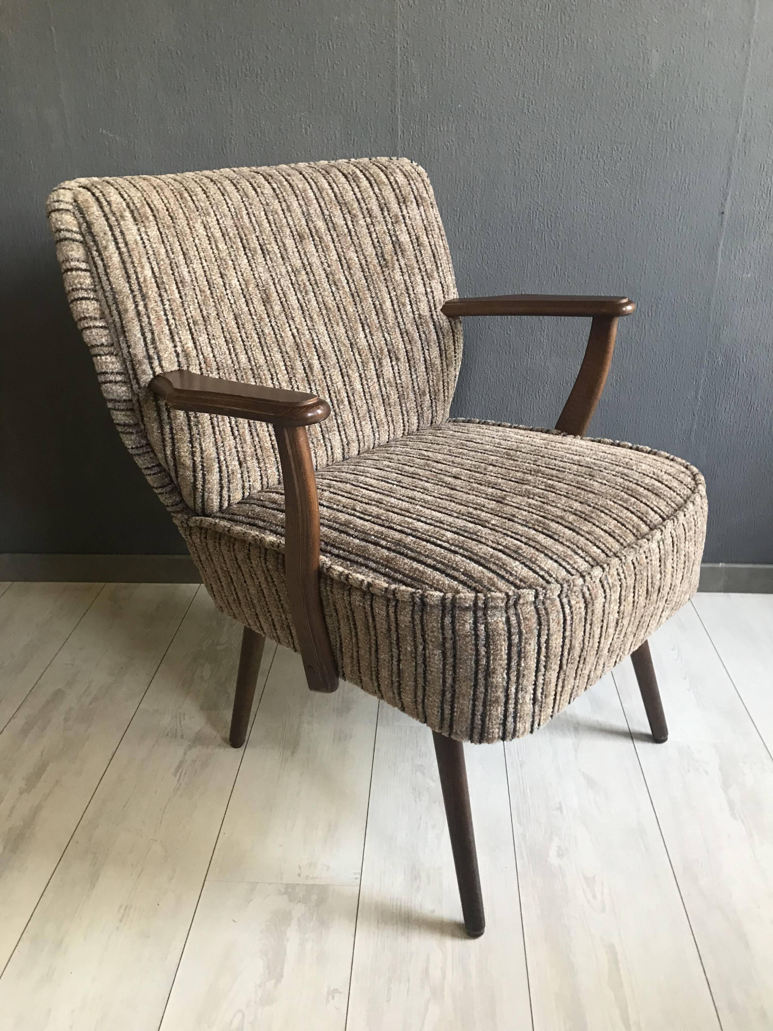 Set of 2 Vintage Cocktail Club Chairs, 1950s