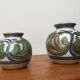 Cactus series round vases in ceramic from the mid-century modern Danish studio Søholm, 1960s, set of 2.