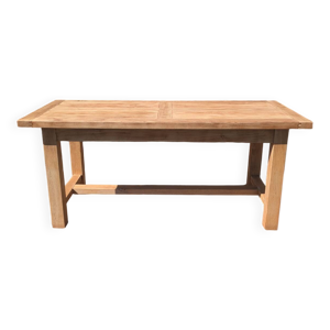 Table de ferme en chêne - rallonges