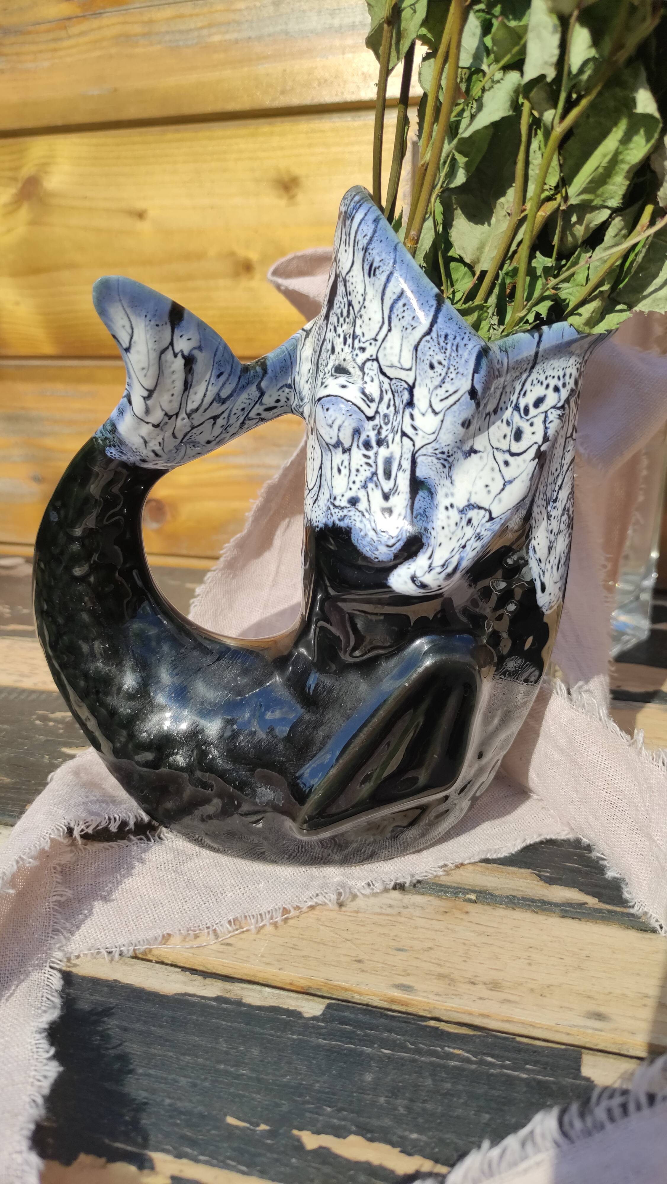 Carafe en céramique vintage dit glou glou