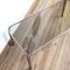 Vintage chrome and smoked glass coffee table