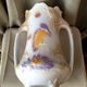 Slurry vase of salins les bains modele 7510 with a decor of kingfisher