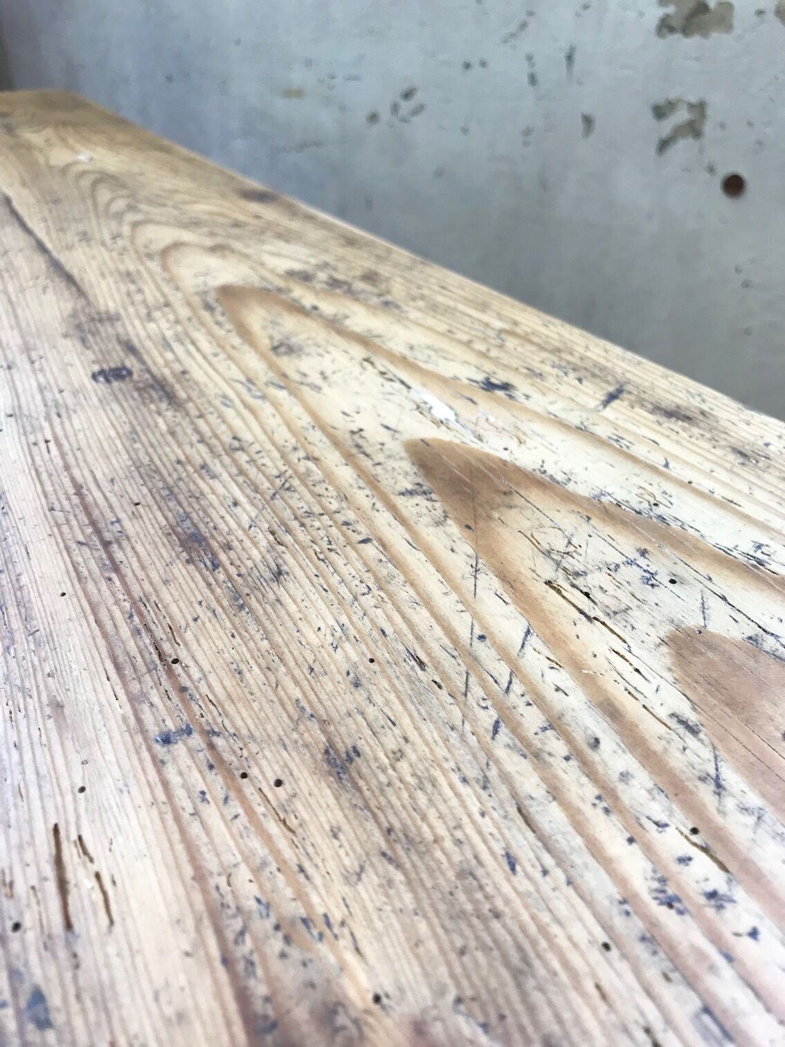 Vintage pine farm table