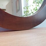 Miroir ovale en bois