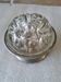 vintage glass flower holder and base Etain du Manoir