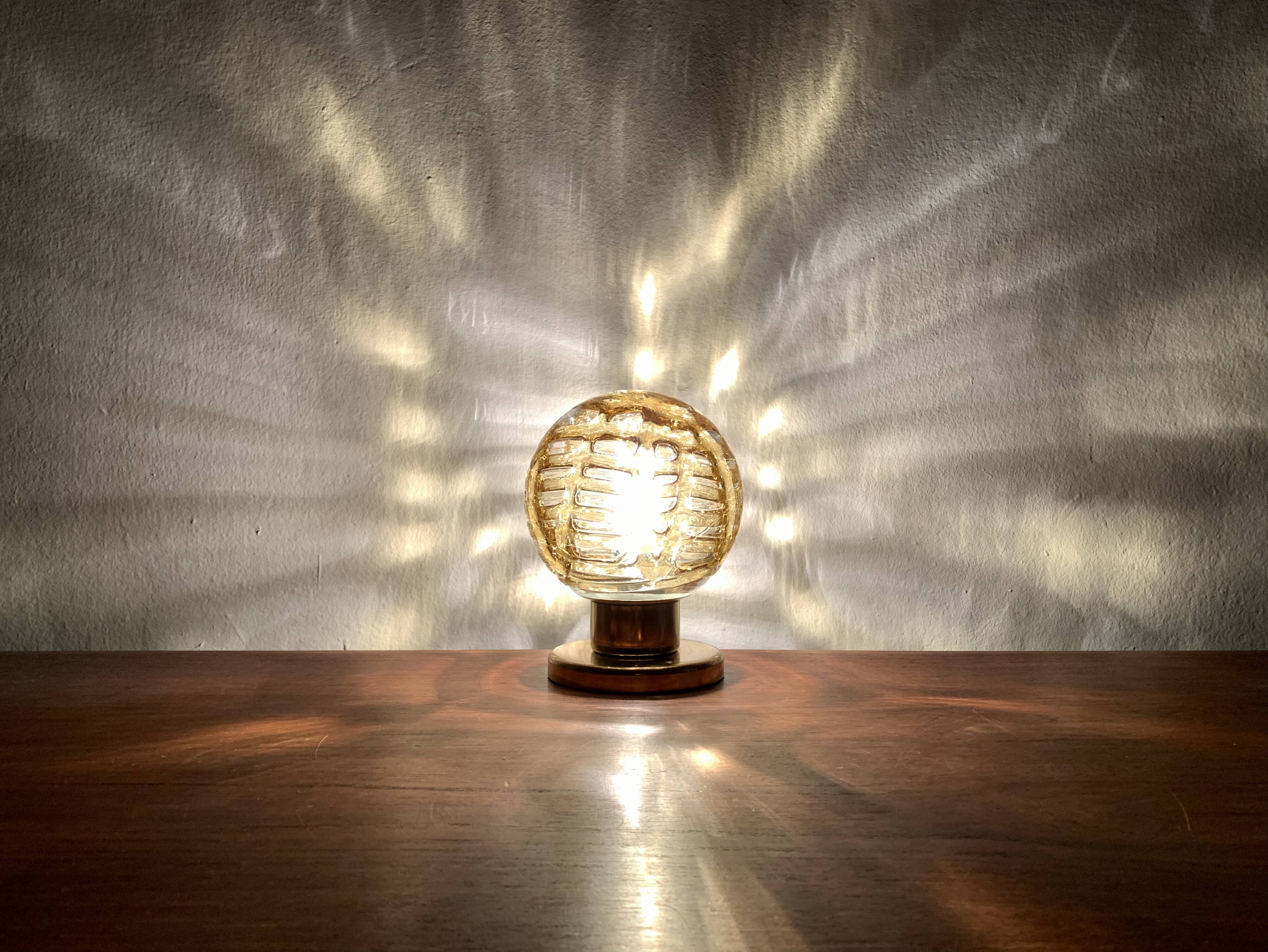 Set of 2 Glass Table Lamps from Doria