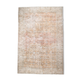 8x12 handmade orange foloral turkish rug 383x257cm