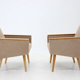 Paire de fauteuils du milieu du siècle, Tchécoslovaquie