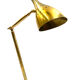 Golden brass table with Carrara marble base, Italy ca. 1980