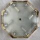 Midcentury brass/glass ceiling lamp/flush mount or wall lamp, 1960s