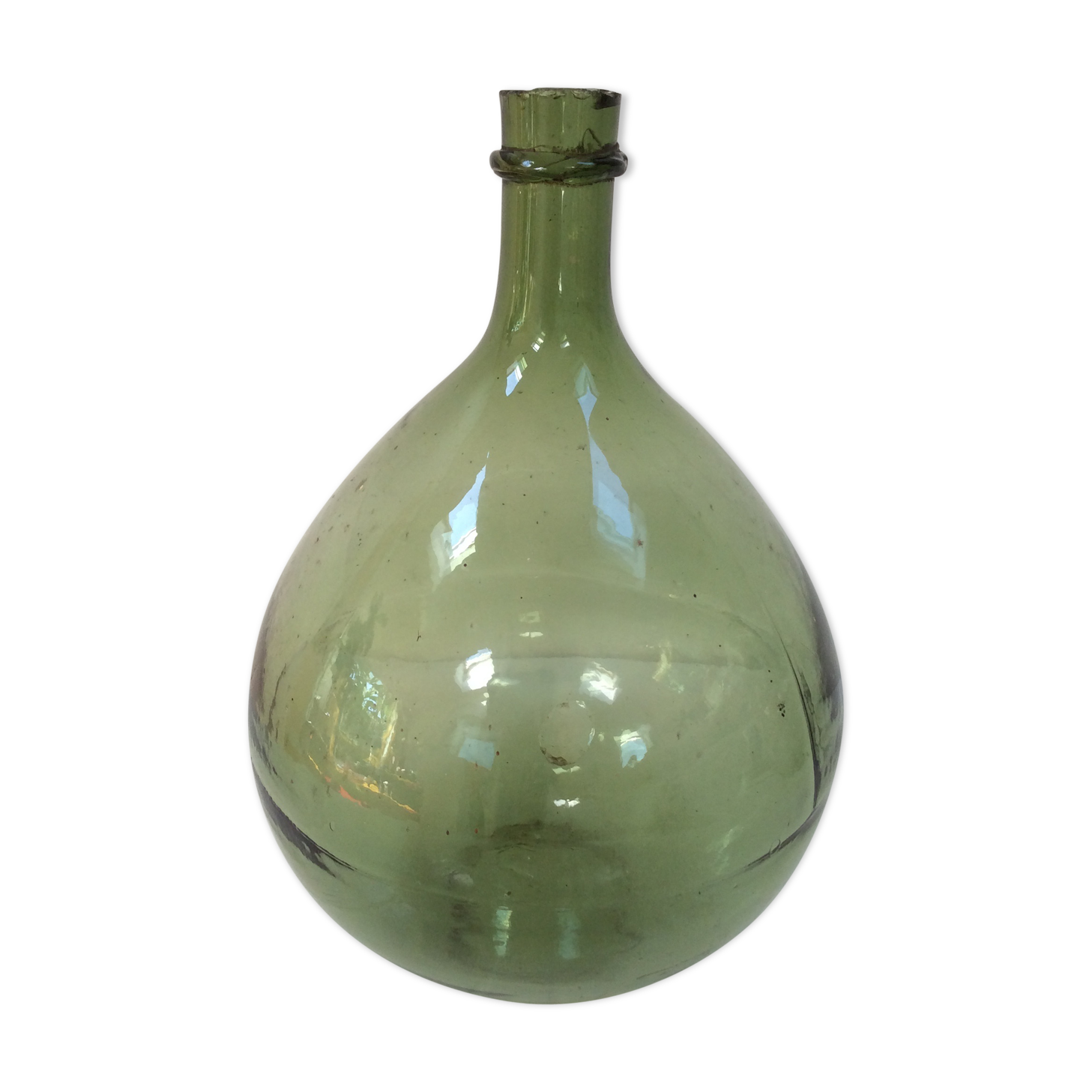 Demijohn decorative green pale 10 litres