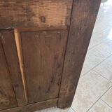 Vaisselier ancien portes vitrées fleurs de lys année 50