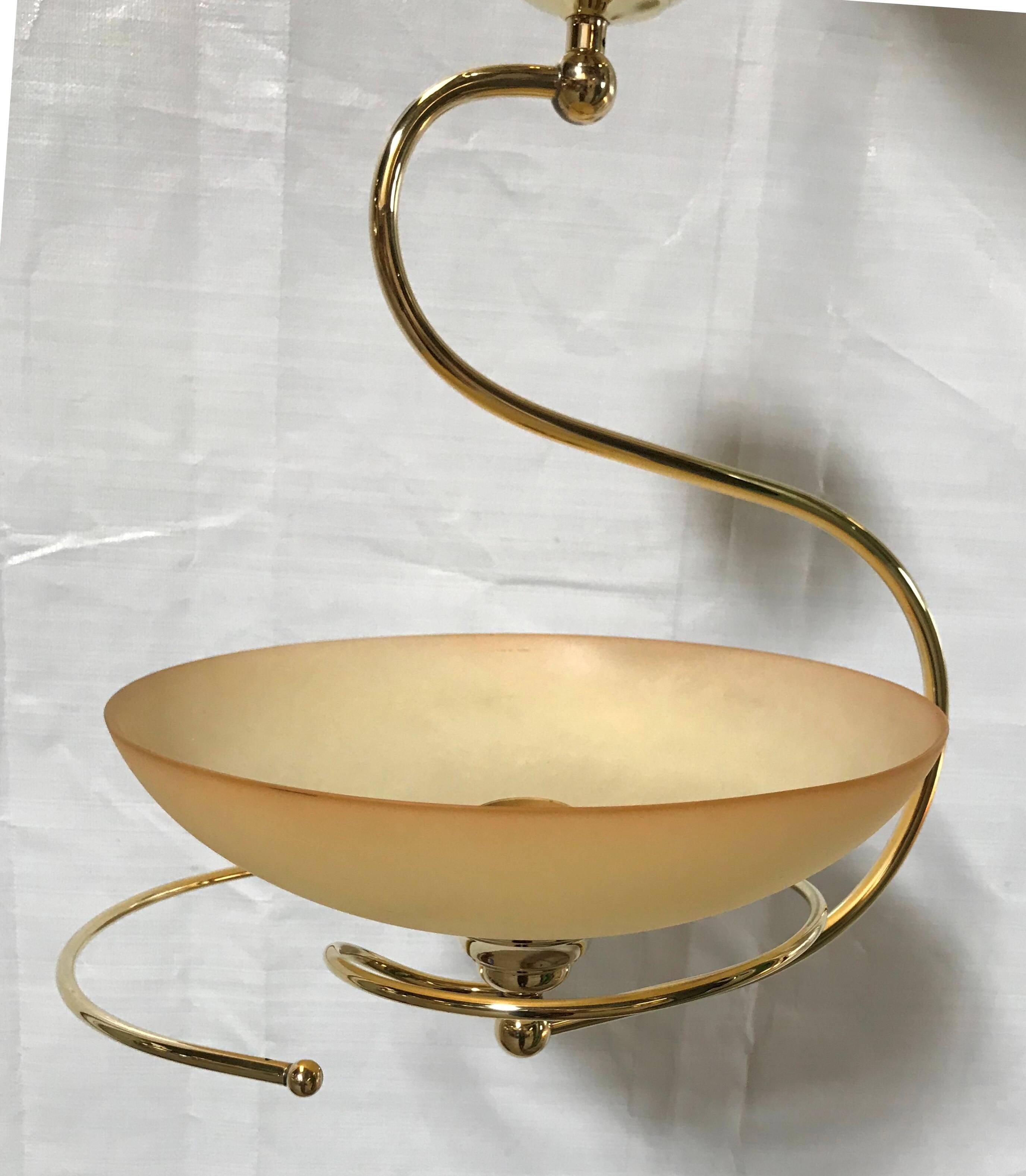 Suspension en verre C.V.L. modèle Cogolin