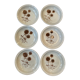 Set of 6 Sarreguemines Chardon bowl-shaped plates