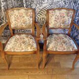 Pair of vintage bridge chairs