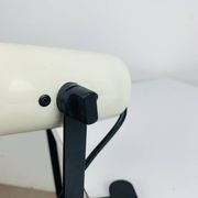 Applique spot pince métal blanc, vintage