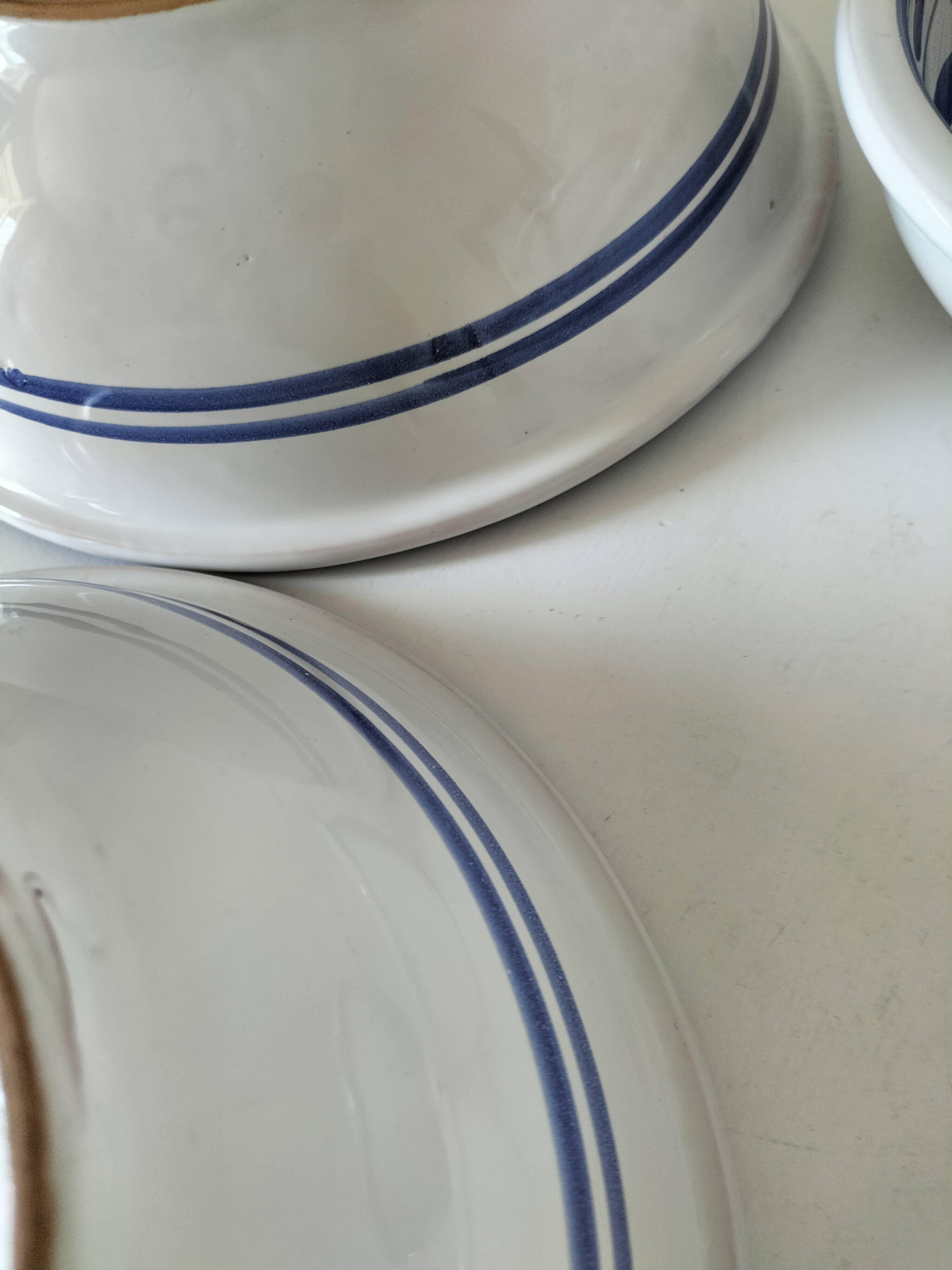 6 hand-painted ceramics – Desuir - Sicily