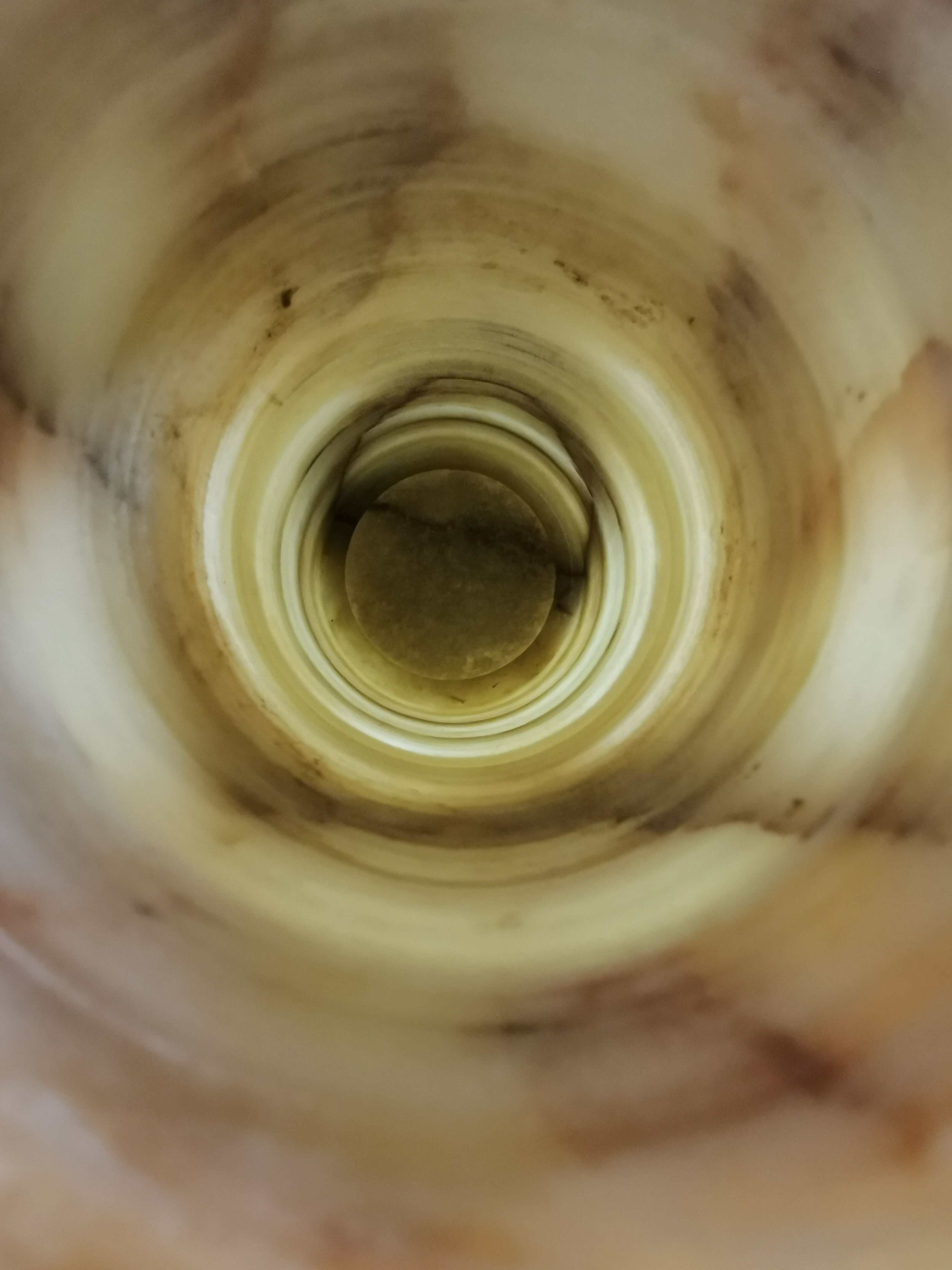 Marble scroll vase, 1970