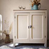 Buffet parisien ancien - bois & couleur lin