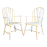 Pair of vintage Scandinavian windsor armchairs