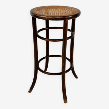 Cane and bentwood austria barstool, 1940s