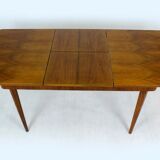 Table à manger à rallonge en noyer de Mier, années 1950
