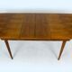 Table à manger à rallonge en noyer de Mier, années 1950