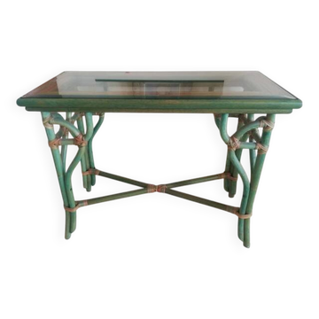 Rattan console