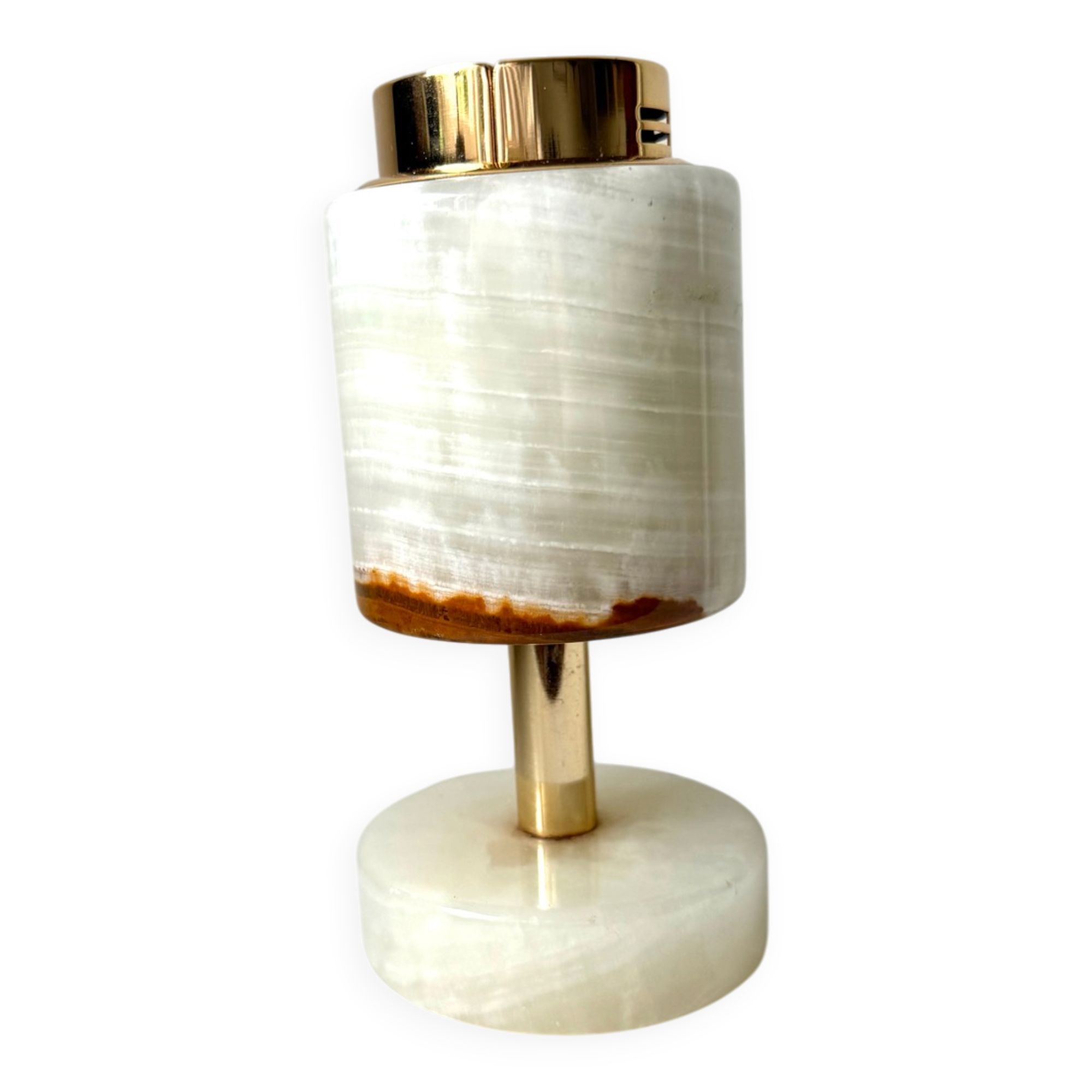 Vintage SAROME Japan Marble Onyx Table Lighter