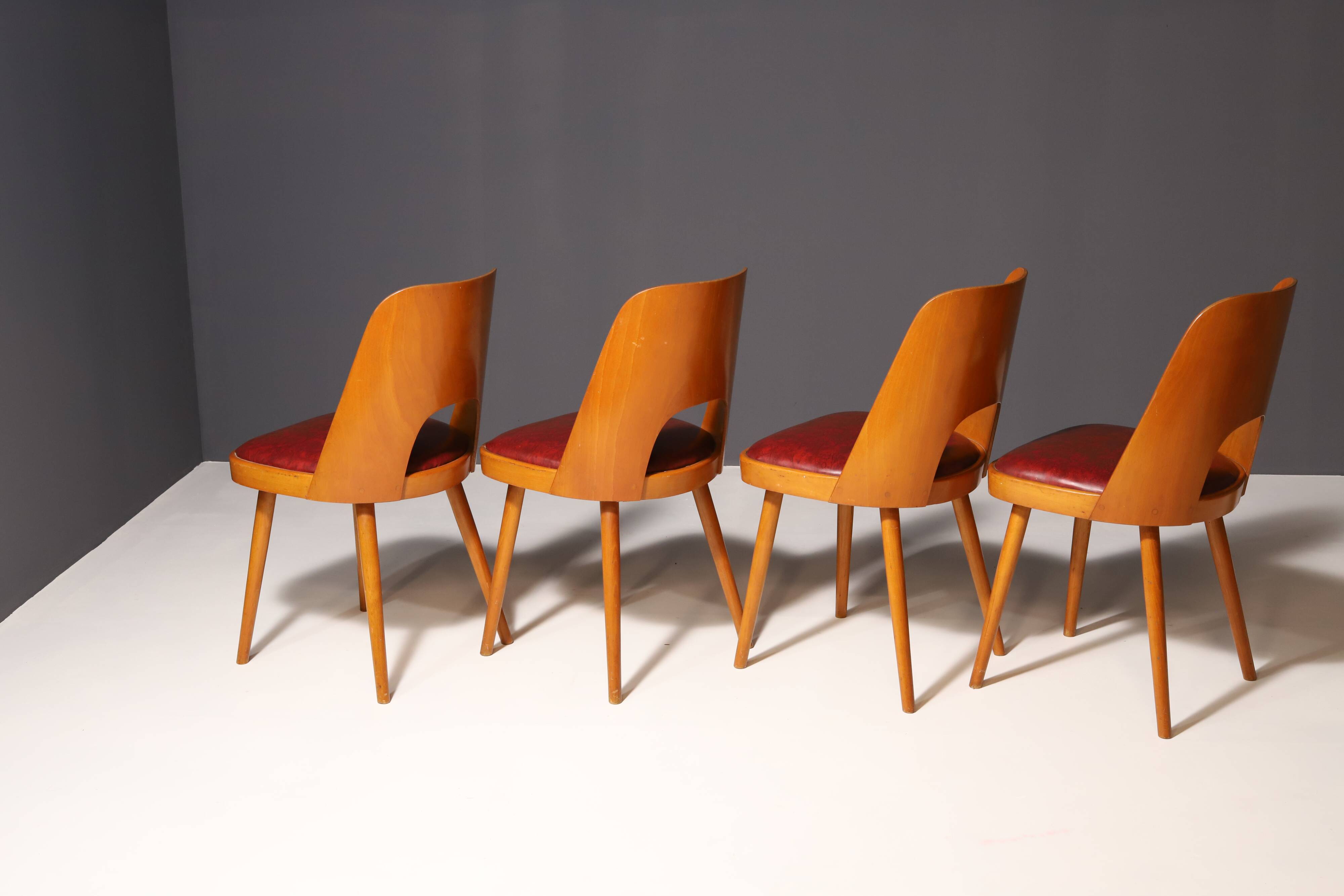Mid Century dining chairs by Radomír Hofman, 1960´s, set of 4