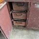 Series of 4 wooden chairs and cannage