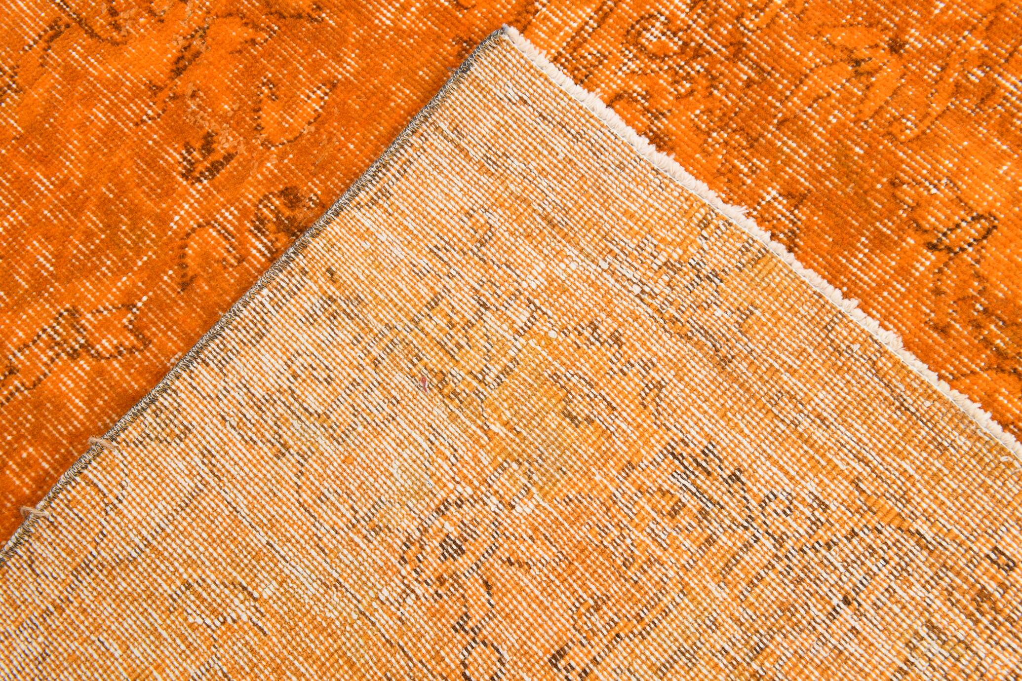 6x9 Pumpink orange vintage rug 181x287Cm SK 3400