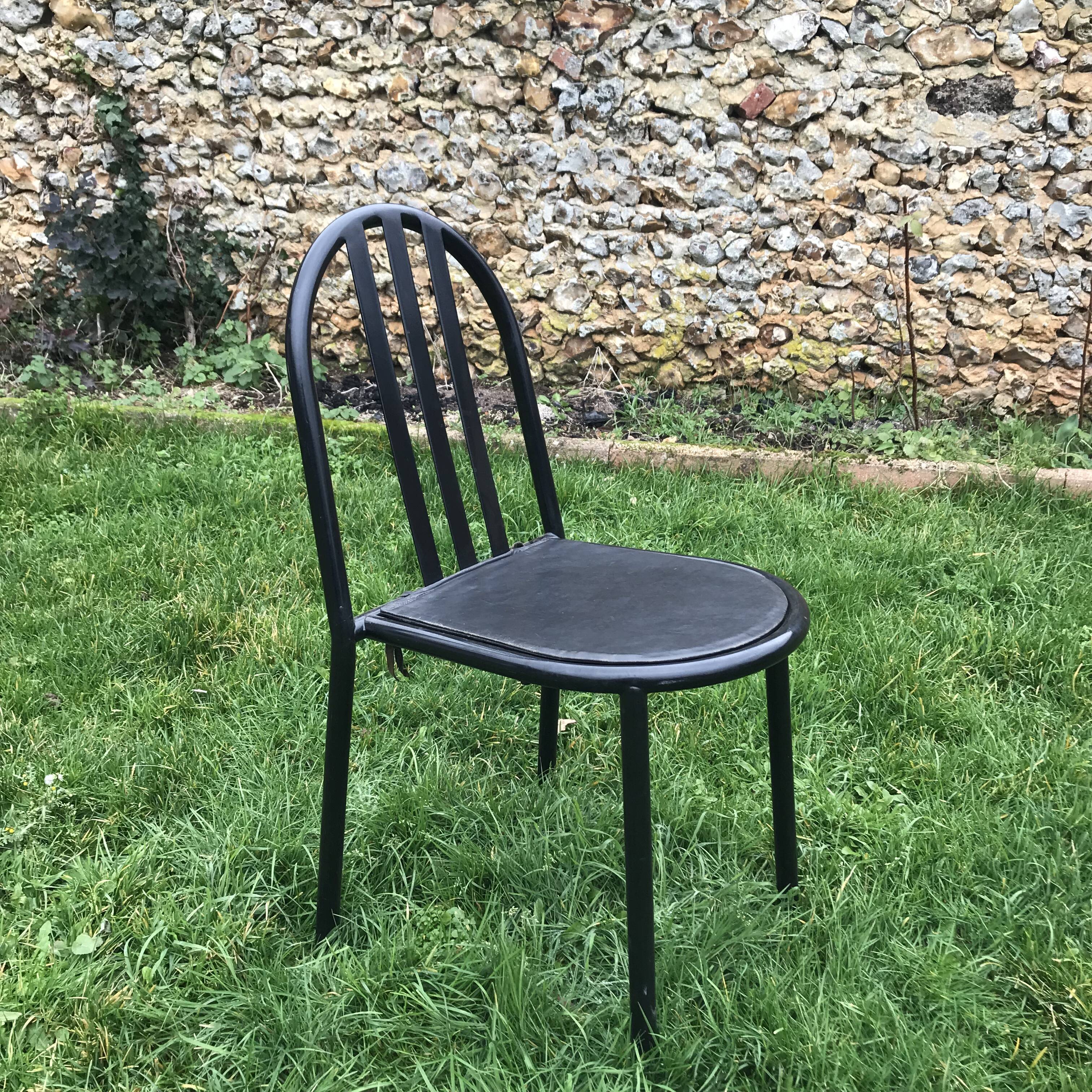 Set of 6 chairs Mallet Stevens model 222 vintage 1980