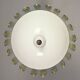Venetian chandelier in white, black and green Murano glass sprinkled with gold, circa 1980