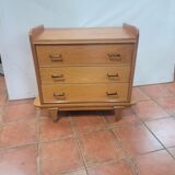 Scandinavian oak chest of drawers from the 60s
