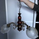 Vintage three-light chandelier